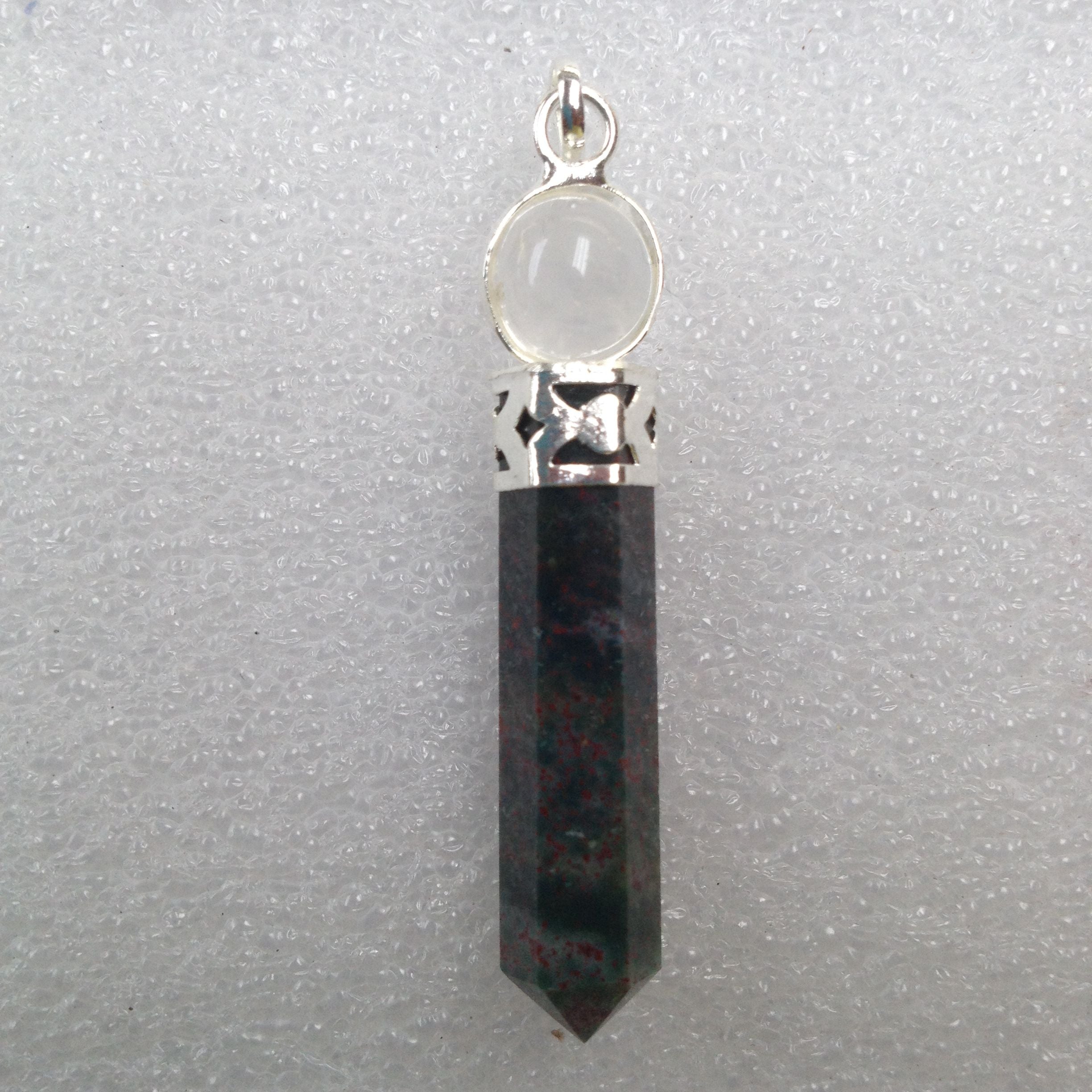 Bloodstone - Ball Point Pendant Bloodstone - Ball Point Pendant